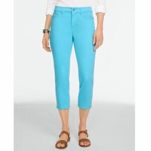 Talbots Capri Jeggings Jeans Plus Size 22W Light Caribbean NWT